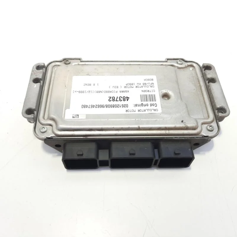 Calculator motor Bosch, cod 0261208908, 9662467480, Peugeot 307 Break, 1.6 benz, NFU (idi:483782) Chilipir