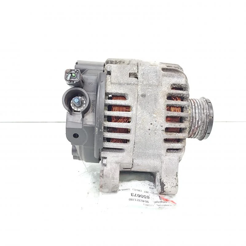 Alternator 150A Valeo, cod 9646321780, Peugeot 407 SW, 1.6 HDI, 9HY (idi:655673) Expediere rapidă