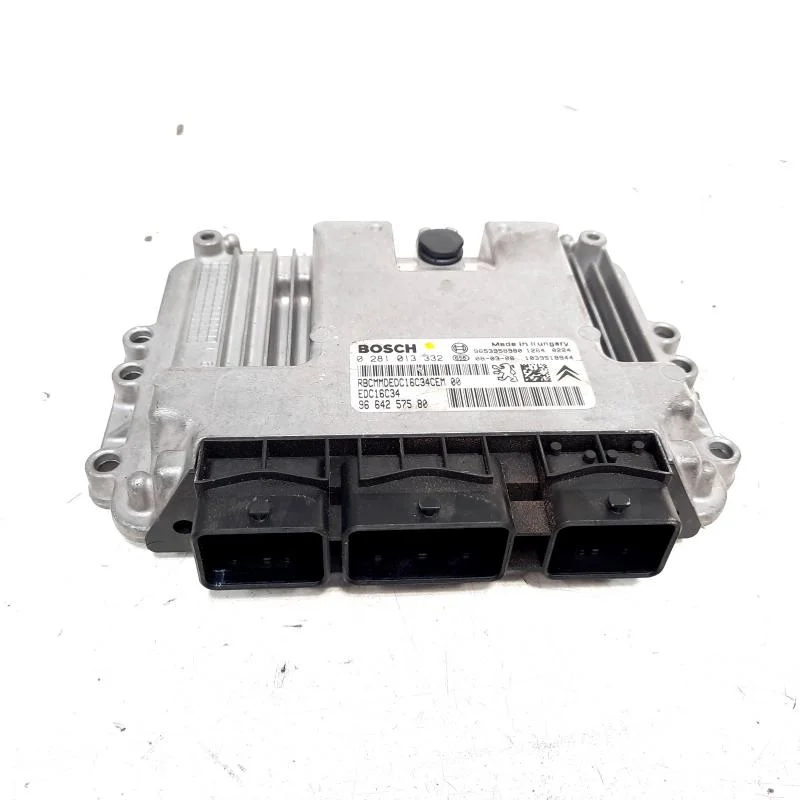 Calculator motor Bosch, cod 9653958980, 0281013332, Peugeot 308, 1.6 HDi, 9HZ (idi:538463) Reducere extra